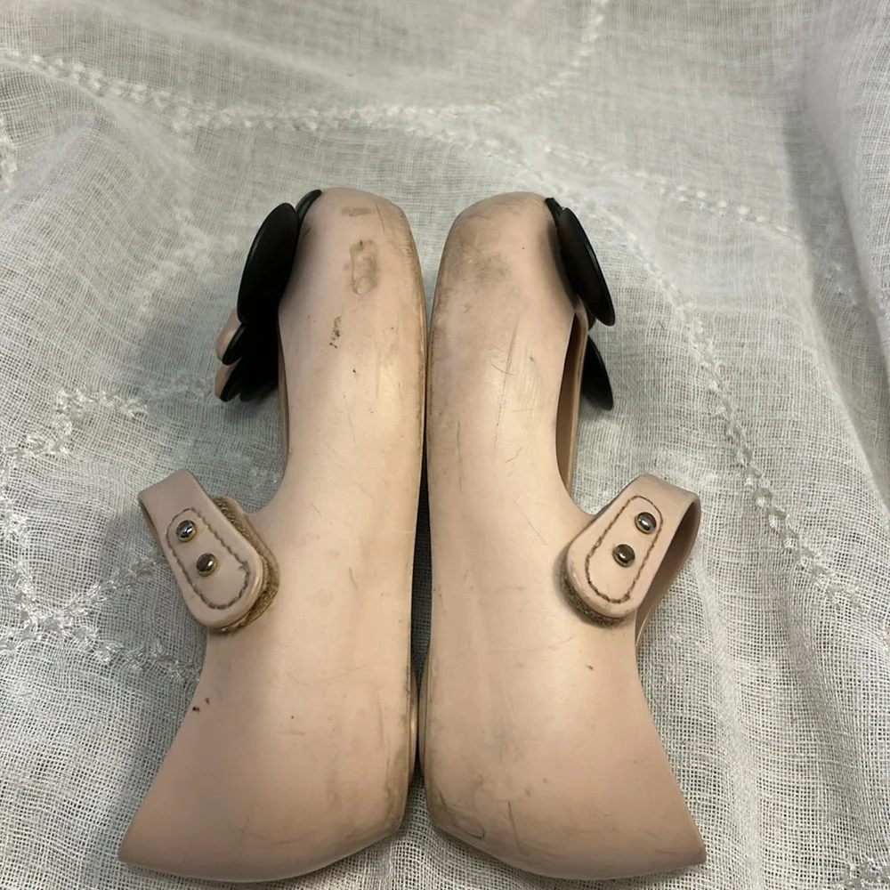 Mini Melissa Mikey and Minnie mouse cute peep toe sandals